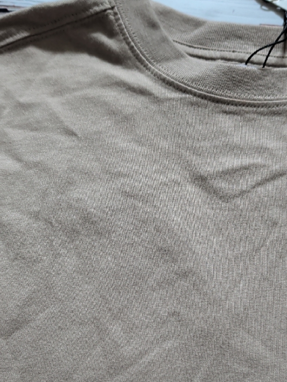 🆕Zara Boy's Long Sleeve Crew Tee - Taupe Beige - Picture 2 of 7